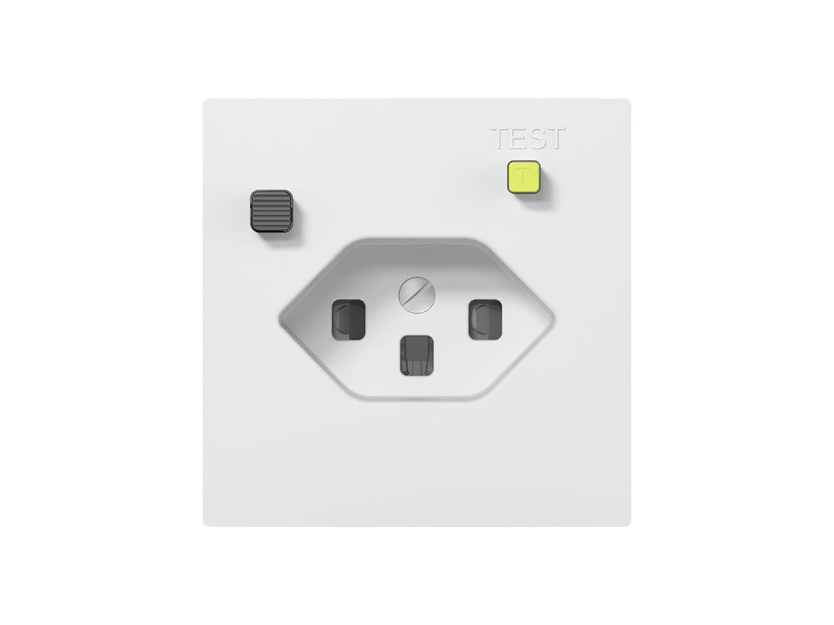 UP-FI-Steckdose SIDUS E T23 30mA, shutter, weiss