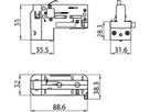 Adapter Sylvania Lytespan 3-Phasen weiss asymmetrisch