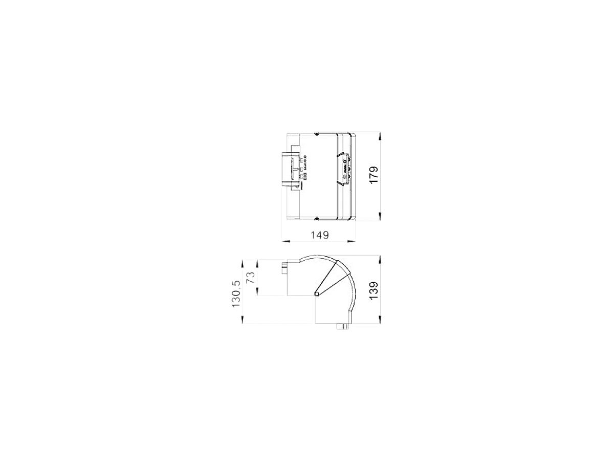 Ausseneck Bettermann GKH70×170mm, variabel, halogenfrei reinweiss