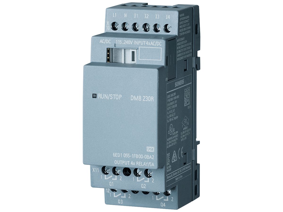 SPS-Erweiterungsmodul Siemens LOGO!8 DM8 230R, 4DE/4DA