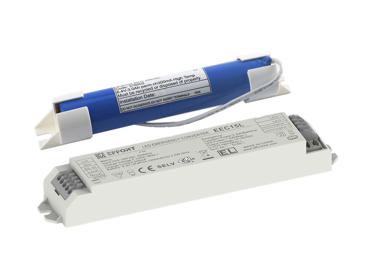 Notlicht-Set DOTLUX 5W 3h LED ST LiFePO4 7.3V 3000mAh