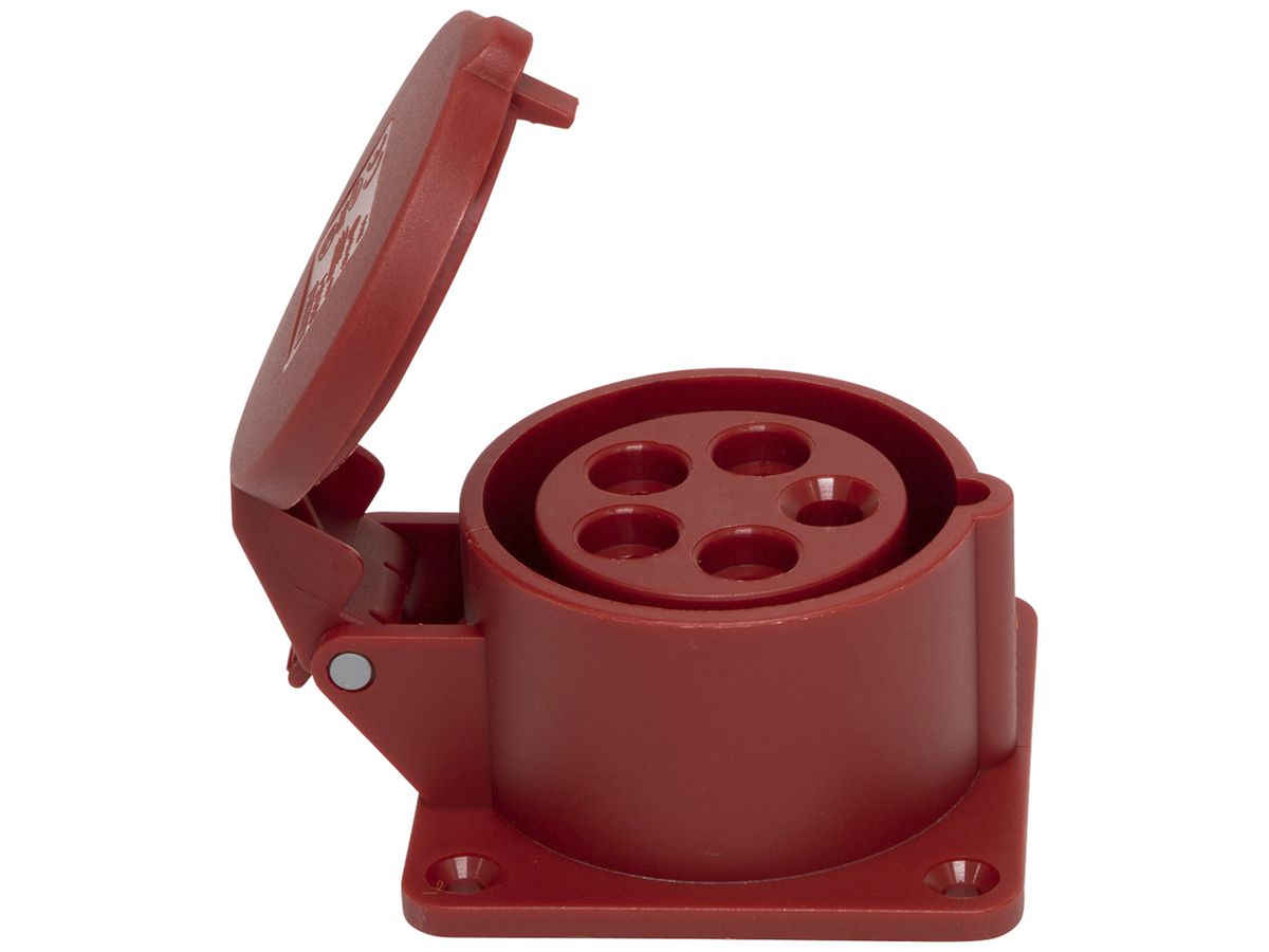 EB-Steckdose Brennenstuhl CEE 16A 3L+N+PE 400V 6h rot 75×75mm IP44