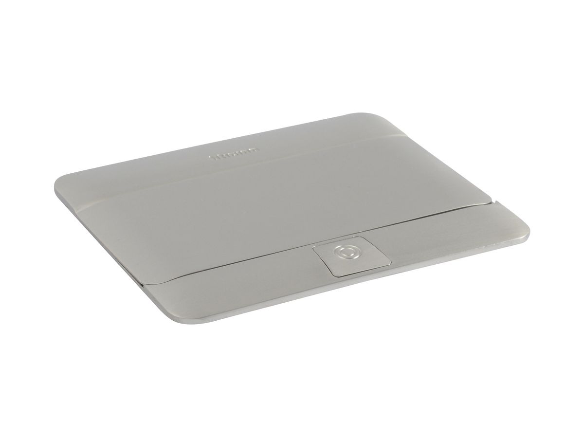 Tischeinbaudose Legrand POP-UP, für 4 Module Mosaic, 142.5×120mm, edelstahl
