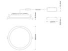 LED-Downlight LEDVANCE COMFORT OP 42W 5000lm 930/940 IP20/44 100° Ø265 weiss