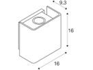 LED-Wandleuchte SLV MANA OUT 12W 650lm 3000K 60° IP65 160×160×93mm anthrazit