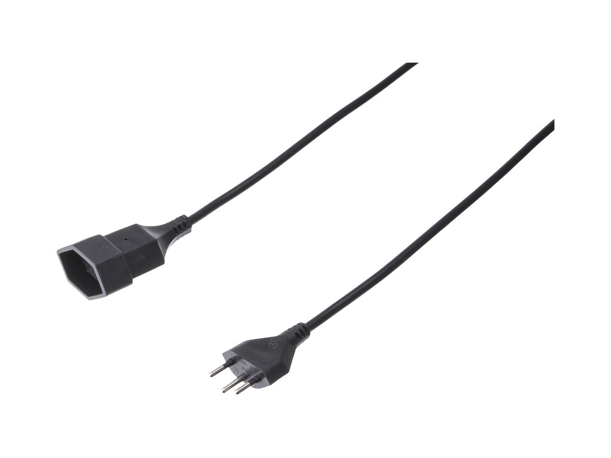 Verlängerungskabel MH EXTEND PVC T12 T13 3×1mm² 230V 10A IP20 4m schwarz