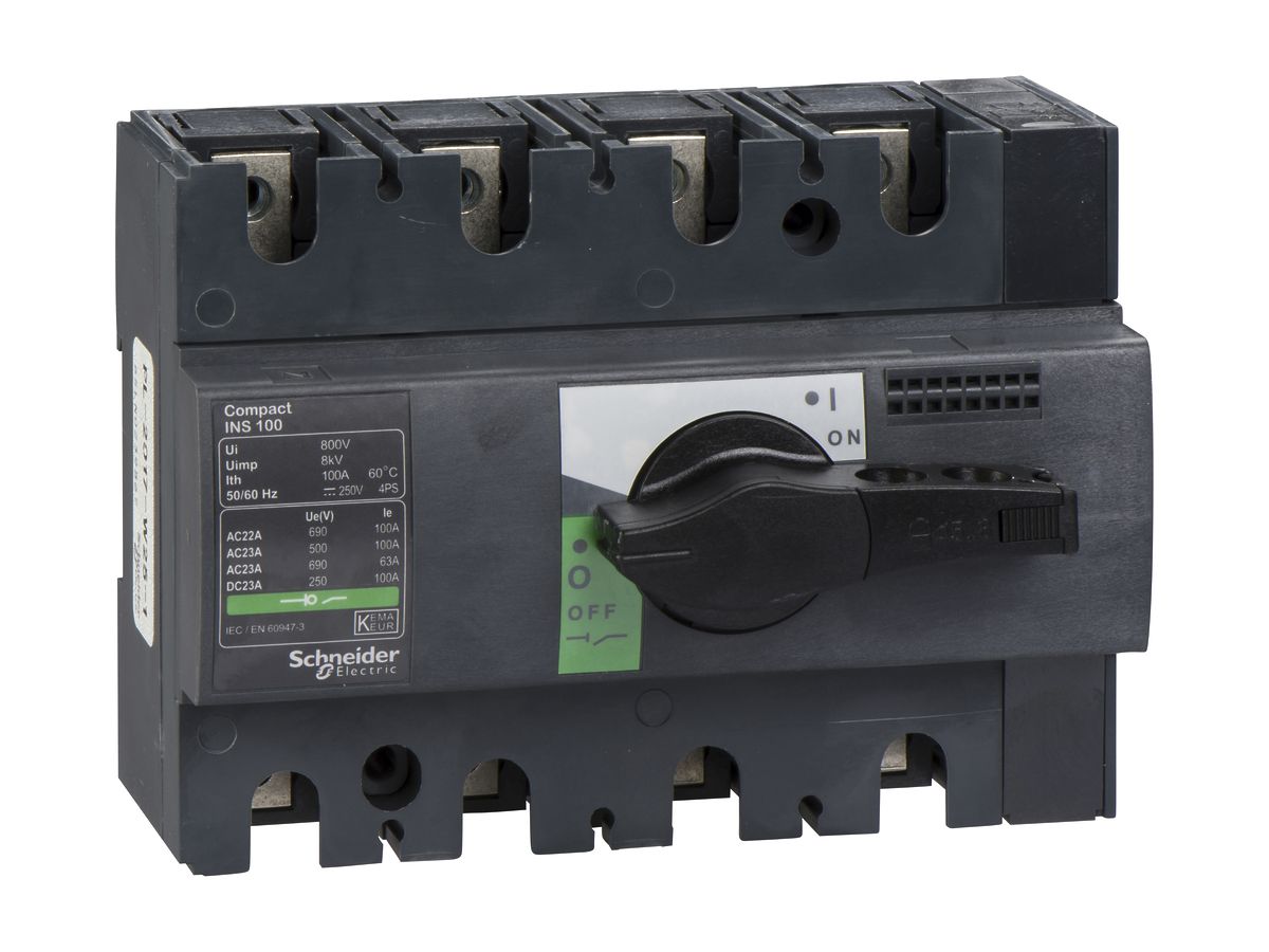 EB-Lasttrennschalter Schneider Electric NS-I 100 4L grau/schwarz