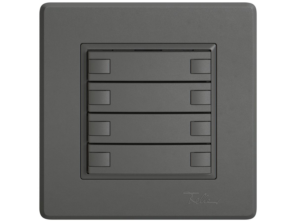 UP-KNX-Taster RGB EDIZIO.liv SNAPFIX® Temperaturfüh.o.LED 8×Taste 1-Tbed.dgu