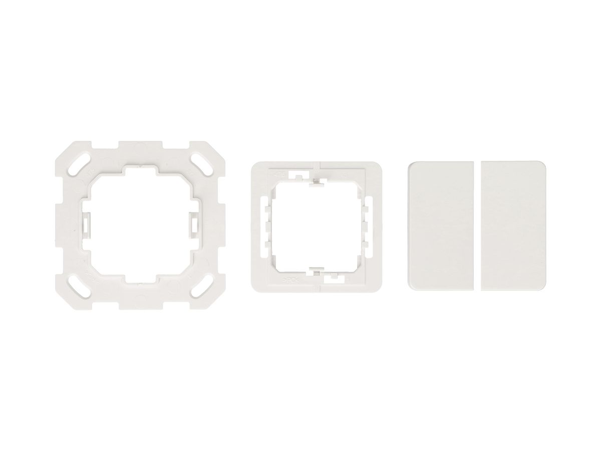 AP-Frontset zu Doppel-Druckschalter/-Taster MAX HAURI priamos EnOcean, weiss