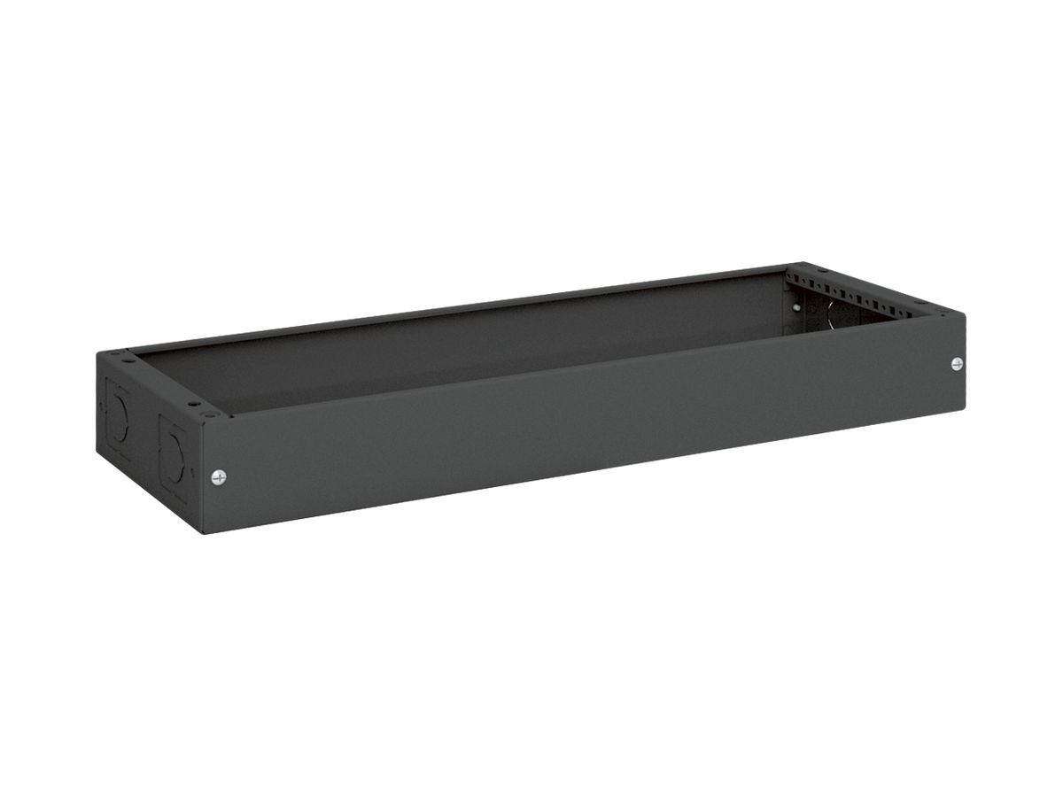 Sockel Hager univers 100×800×275mm für Schrank FR schwarz RAL 9005