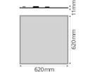 LED-Panelleuchte LEDVANCE BIOLUX HCL 40W 4400lm 2700…6500K 620×620mm