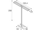 LED-Stehleuchte SLV WORKLIGHT PRO 150W 20000lm 840 PIR SEN DIM schwarz