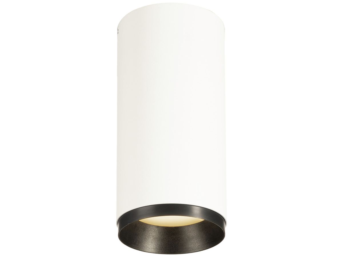 LED-Deckenleuchte SLV NUMINOS M DALI 20W 1885lm 2700K 60° Ø85×185mm weiss