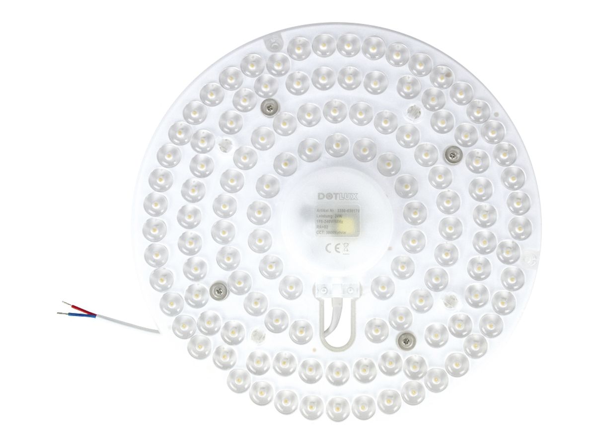 LED-Modul QUICK-FIXplus Ø240×35mm, 24W, 4000K, 2800lm, 170°, IP40
