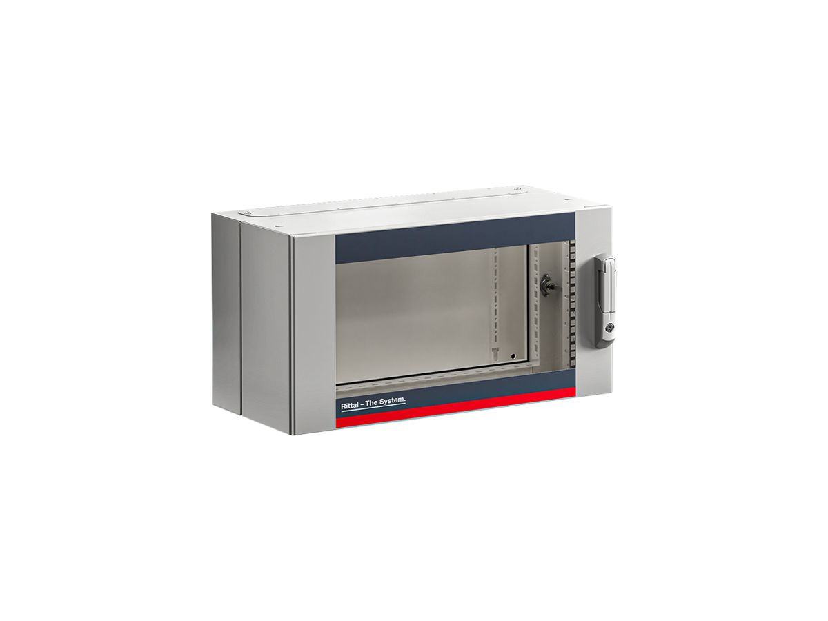 Wandgehäuse 19" Rittal AX 600×1012×373mm 21HE Stahl grau IP54