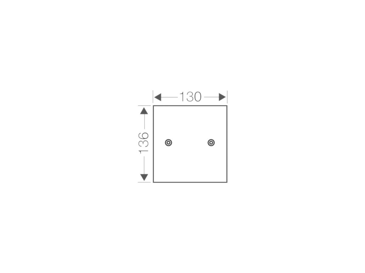 Montageplatte Hensel KG MP 02 für KG 9002