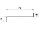 Trennwand Bettermann für GS 90 74×24×2000mm