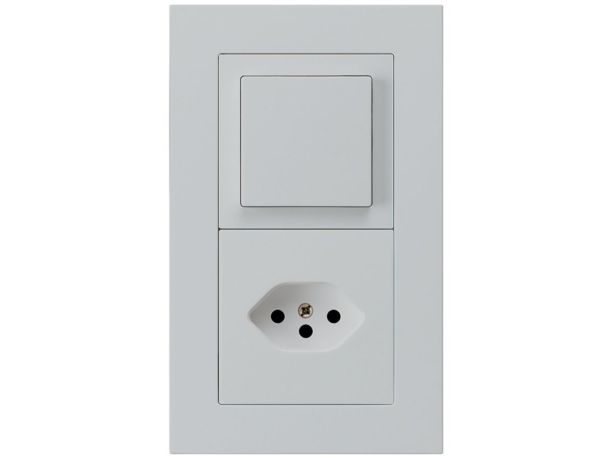 UP-Kombination kallysto.pro Gr.I-I vertikal Schalter S6+Typ 13 lichtgrau