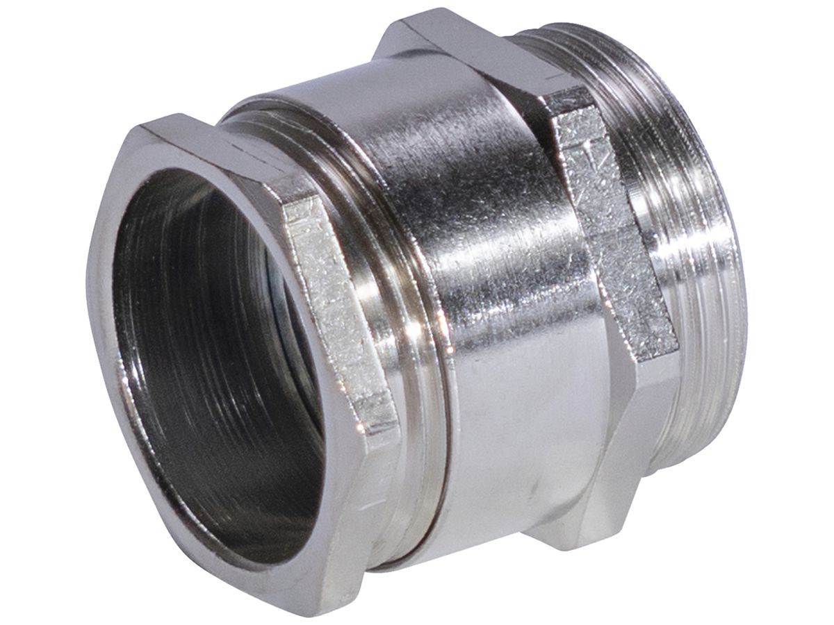 Kabelverschraubung PG16 für Kabel Ø5.5…14.5mm 6.5mm Messing vernickelt IP65