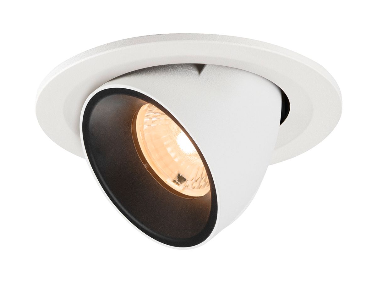 LED-Downlight SLV NUMINOS GIMBLE S 6.7W 1000lm 2700K MB DALI Ø90 ws/sz