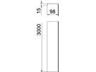 Deckel Bettermann rastbar für Gitterrinne 100×3000, Stahl, FS