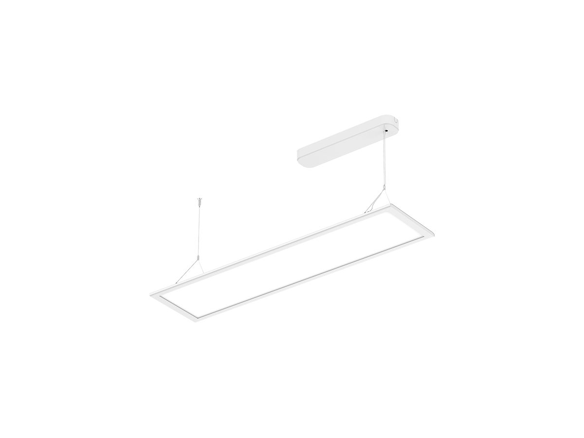 LED-Pendelleuchte DOTLUX FLATtwice 40W 4200lm 4000K UGR<19 weiss