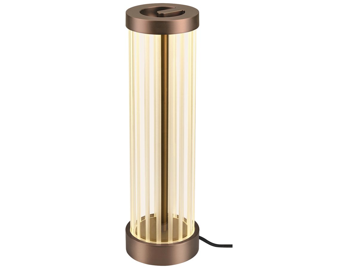 LED-Tischleuchte SLV QUIMERA 4.3W 110lm 927/930 Schalter Ø80×277mm Kupfer