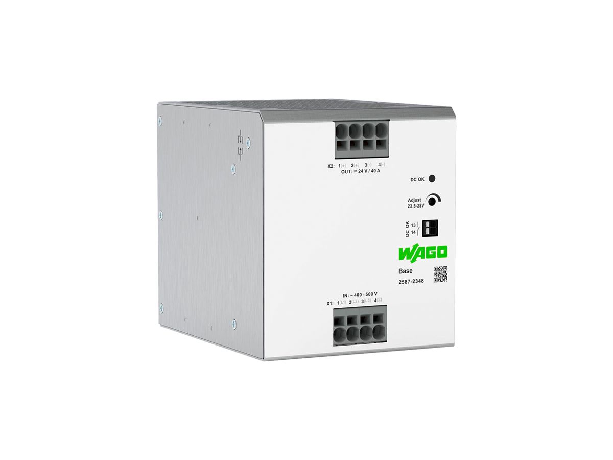 EB-Stromversorgung WAGO IN:400…500V OUT:24V 40A 960W