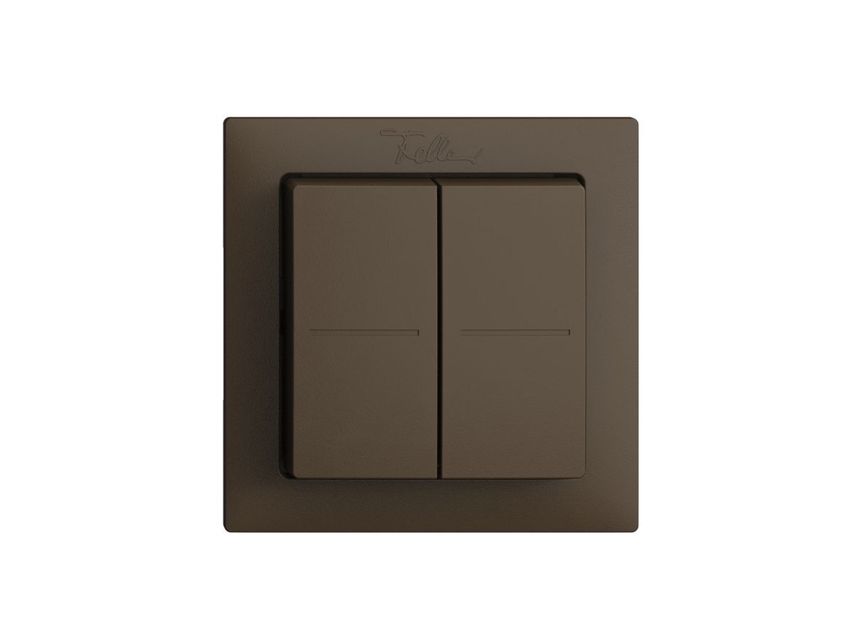 Funktaster Smart Light Control Feller EDIZIOdue F, Philips Hue 4K/2T, coffee