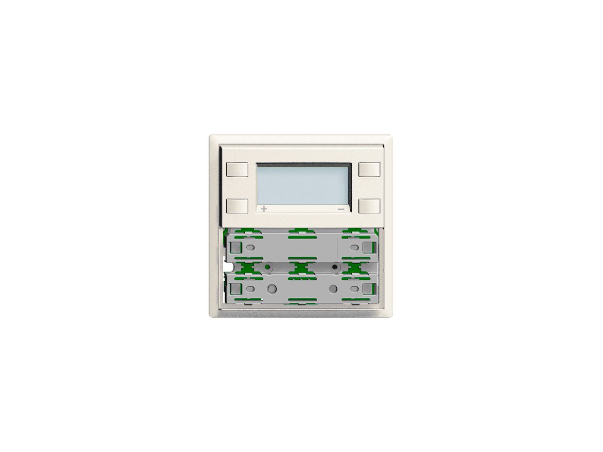 RTH-Frontplatte KNX 1…4×EDIZIOdue weiss, mit LED RGB