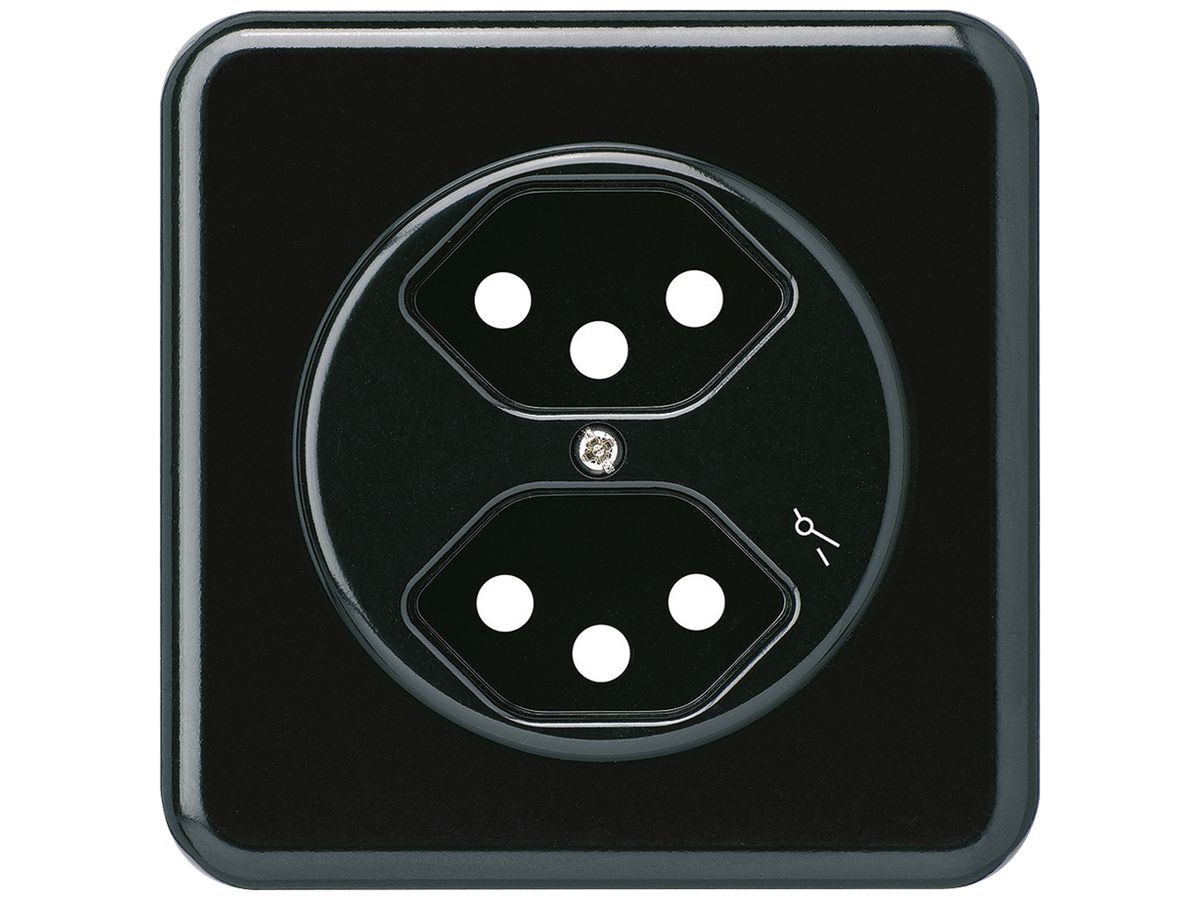 UP-Frontset basico 2×Typ 13/1 schwarz 86×86mm