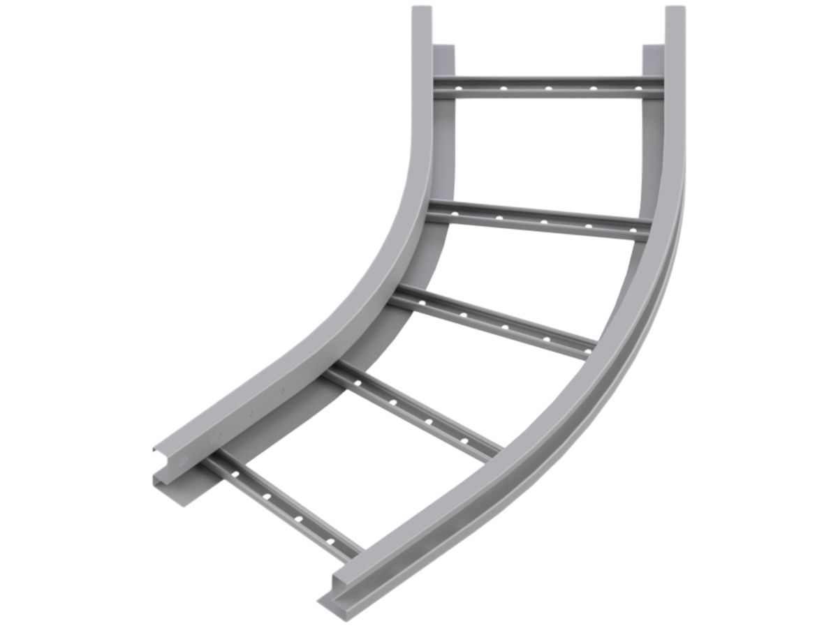 Bogen Lanz 45° für Weitspann-Multibahn 600×60mm fvz