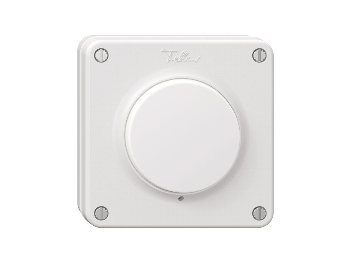 NUP-Drucktaster NEVO, Schliesser-Öffner 1L, beleuchtbar, ws, m.weisser Membrane