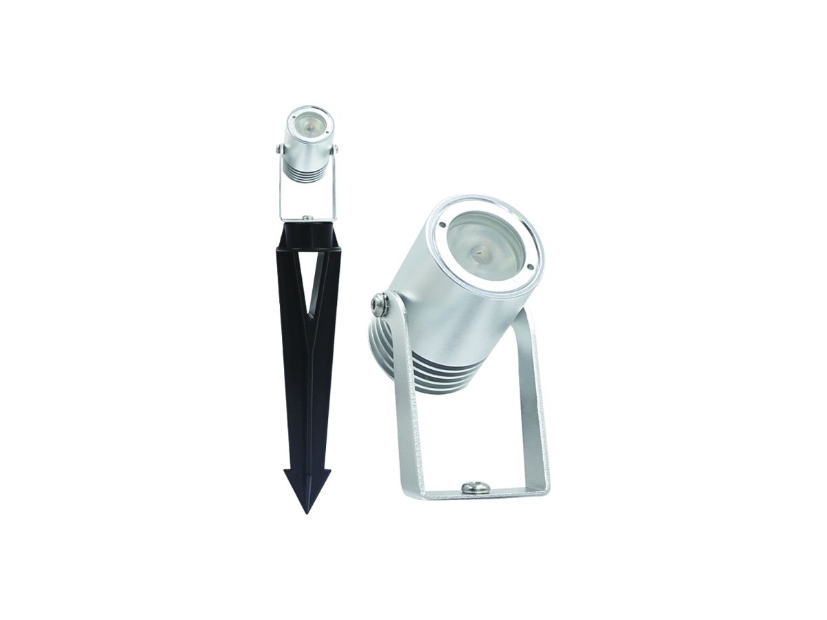 LED-Spiessleuchte KOLIBRI, 24VDC, 3W, 100lm, 2700K, IP67, Al eloxiert