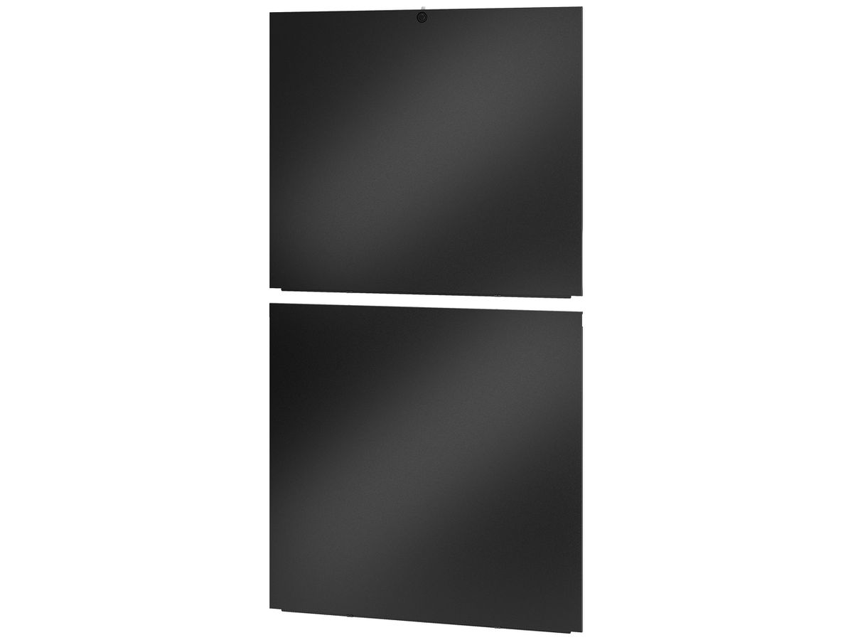 Seitenwand Easy Rack 48HE Tiefe 1200mm geteilt schwarz 2 Stück