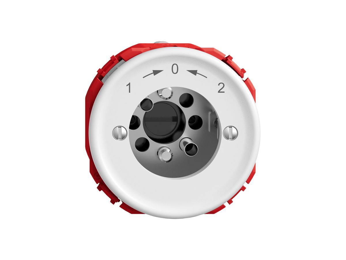 Schwenktaster STANDARDdue SNAPFIX® 1->0<-2/1P für Schloss ohne Zylinder ws