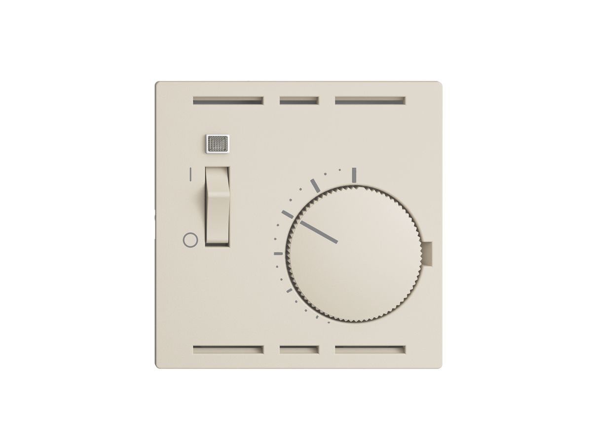 UP-Raumthermostat EDIZIOdue crema, mit Schalter