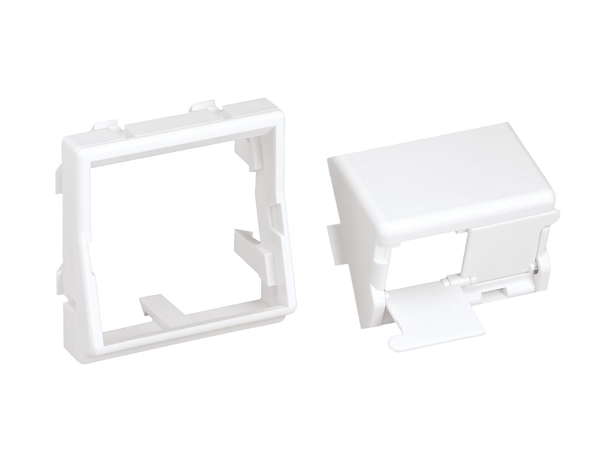 Montageset Panduit-Net 2×RJ45 Gehäuse mit Shutter