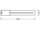 LED-Lampe LEDVANCE DULUX LED L18 2G11 8W 900lm 3000K 229.5mm mattiert 140°