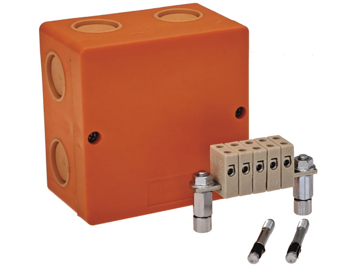 AP-Abzweigdose KSK E90 IP66 101×101×62mm 5×6mm² orange