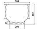 T-Stück BET RT 35×300mm Stahl bandverzinkt