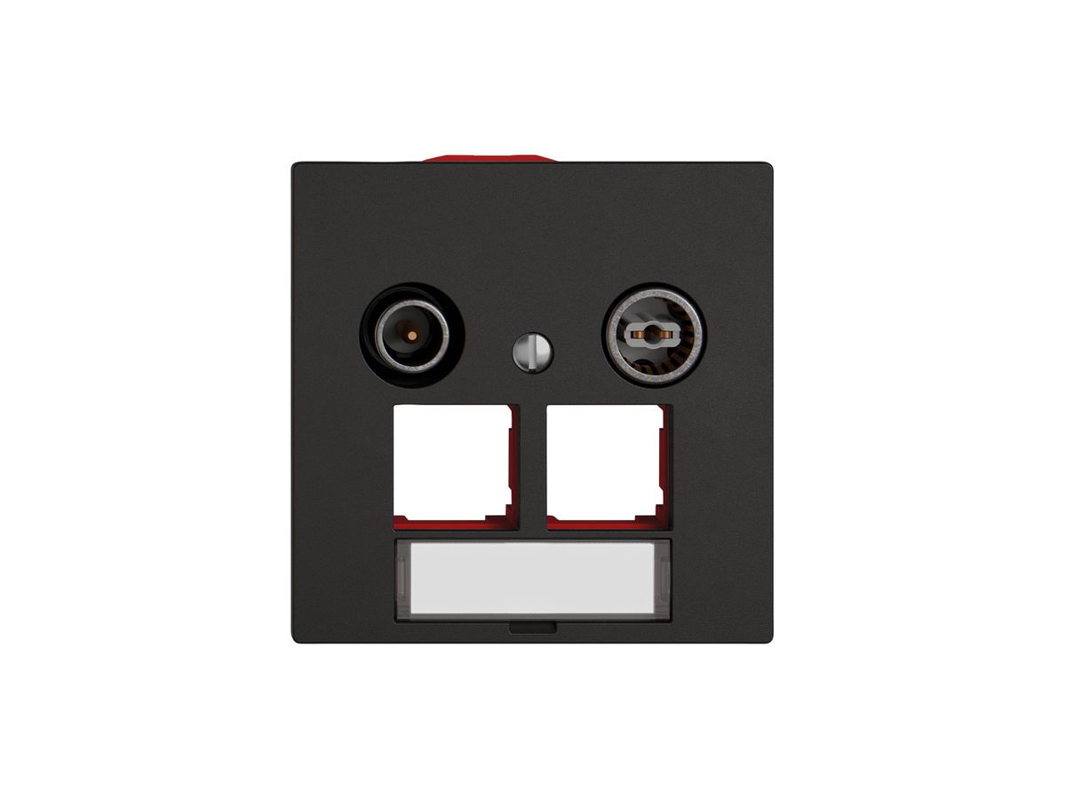 Multimediadose TV-R EDIZIO.liv SNAPFIX® EASYNET f.2×RJ45 S-One 11dB sz