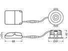 LED-Downlight LEDVANCE SP FP FIX 8W 680lm 3000K IP65 MB DIM schwarz