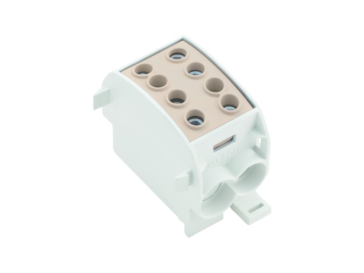 Verteilerblock Weidmüller WPD 103 2×70/2×50 1L Schraubanschluss TS35 braun
