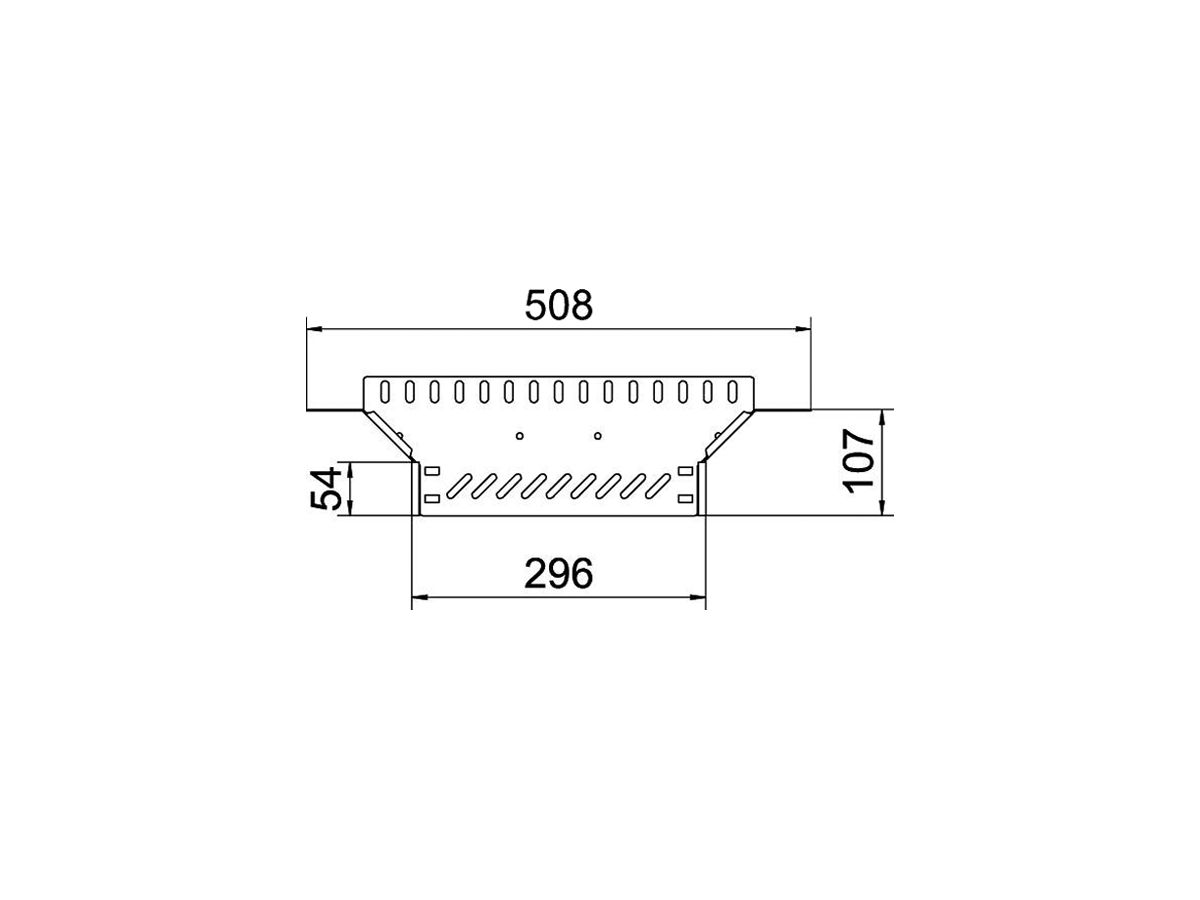 T-Abgang BET RAA 35×300mm Stahl feuerverzinkt