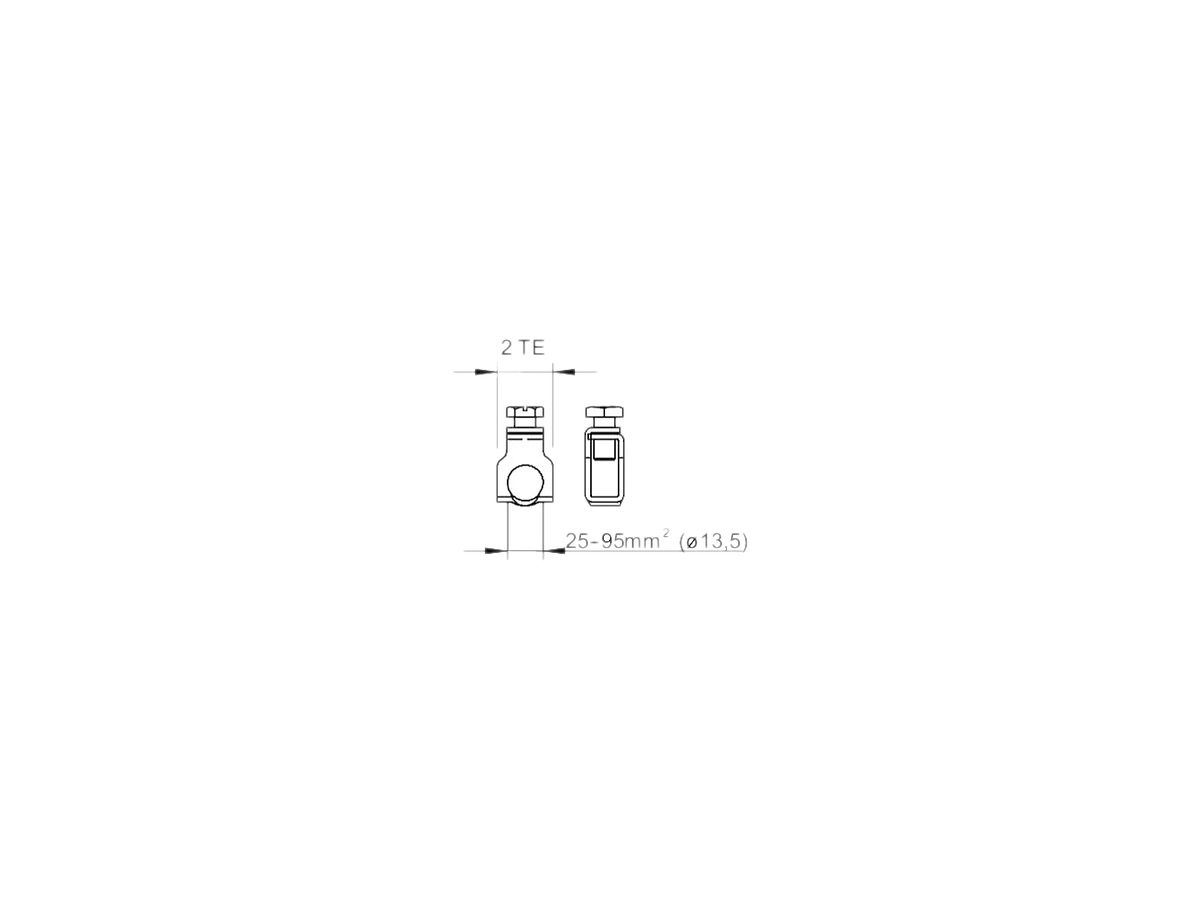 Anschlussklemme Bettermann 95mm² 10mm