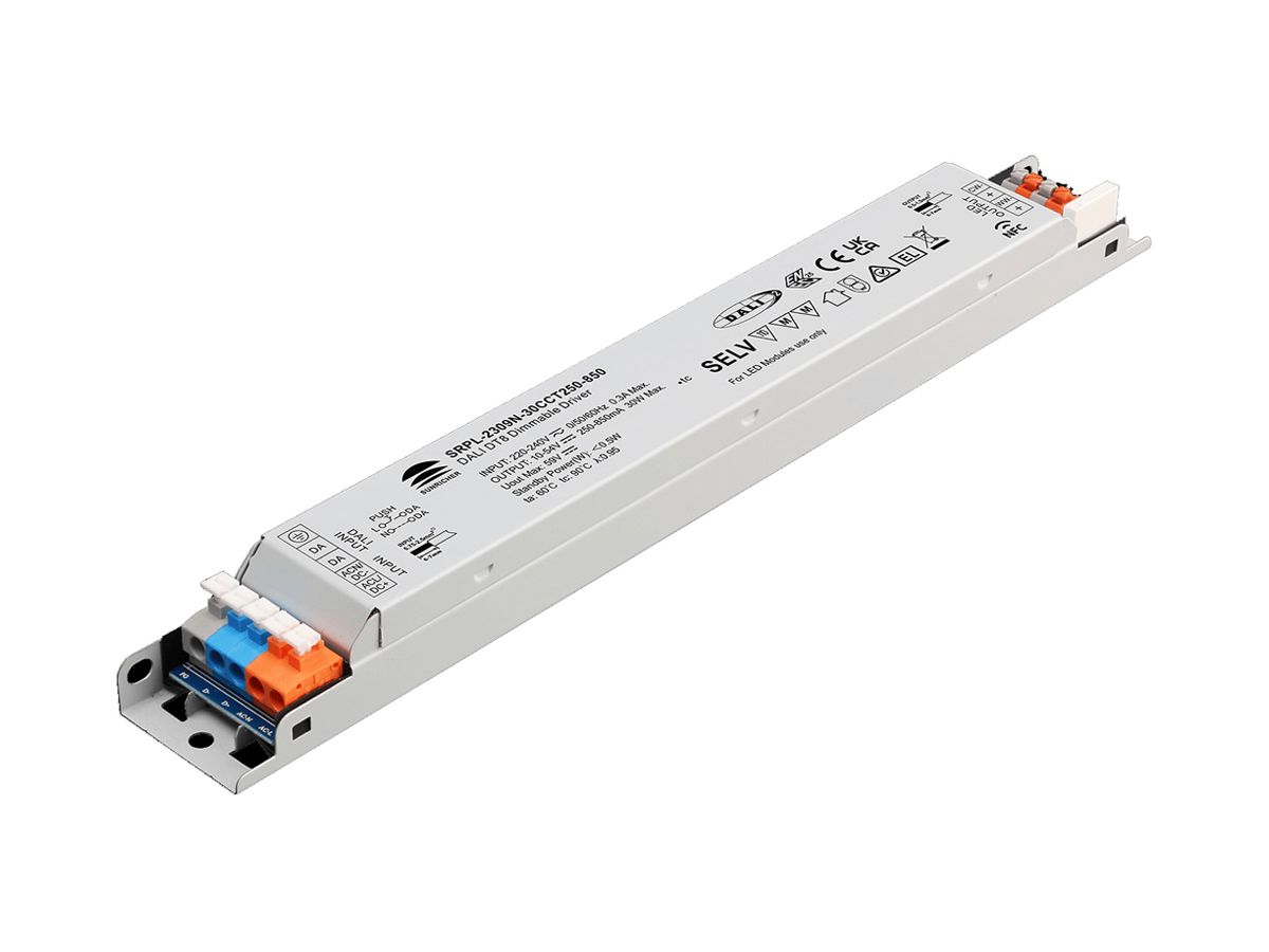 LED-Betriebsgerät SUNRICHER SRPL-2309N 2.5…30W 10…54V 250…850mA DALI DIM