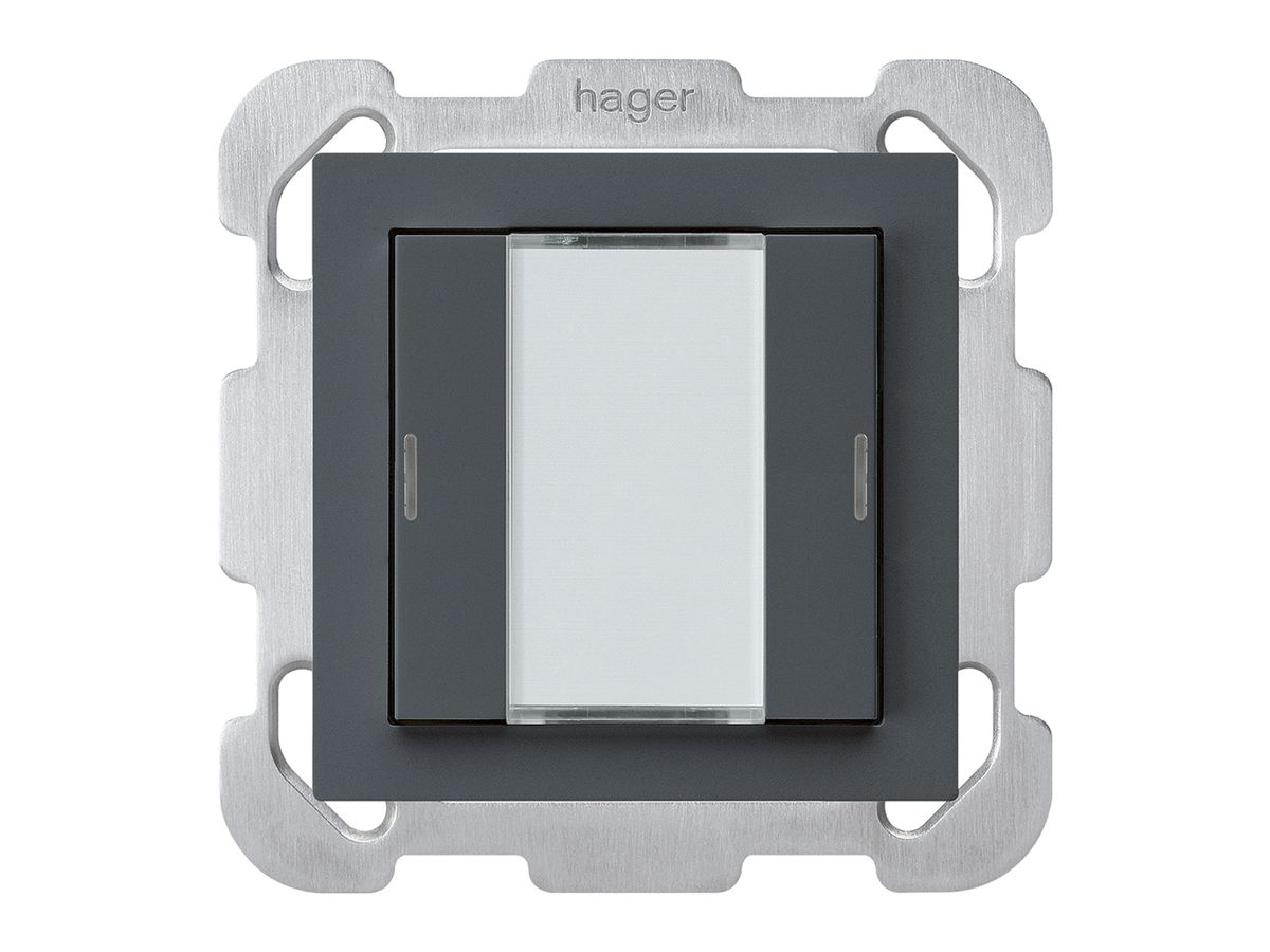 UP-Taster kallysto B KNX 2× RGB LED s/e-link anthrazit