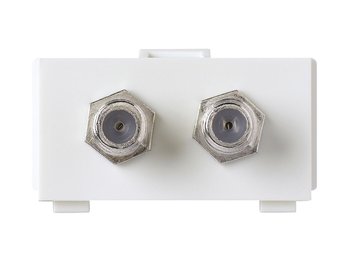 Multimedia-Modul kallysto M3 mit 2×F-Verbinder weiss
