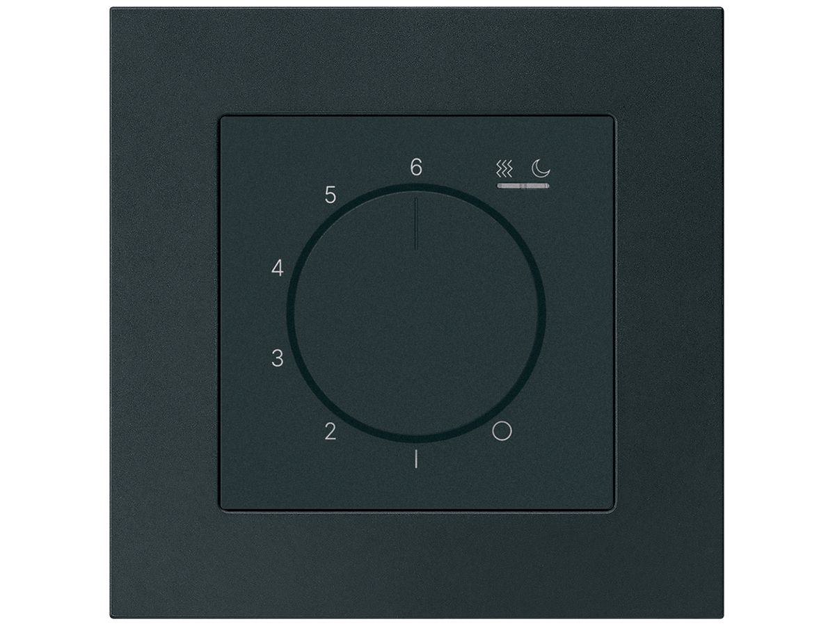 UP-Raumthermostat kallysto.pro An/Aus 230VAC 4A 94×94mm schwarz